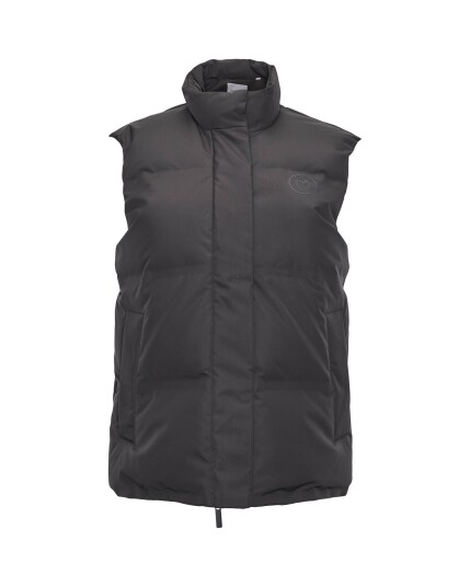 Knowledge Cotton Puffer Vest W Black Jet (Storlek S)