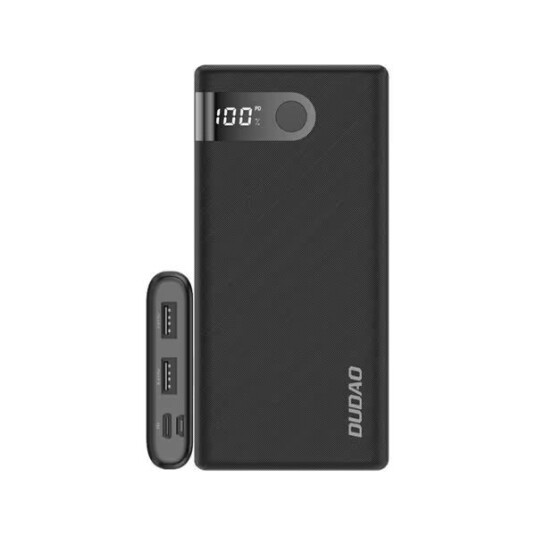 Powerbank 10000 mAh med 2xUSB og 1xUSB-C