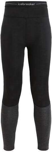 Icebreaker Women's 125 Zoneknit™ Leggings M, Black/Jet Heather/Cb