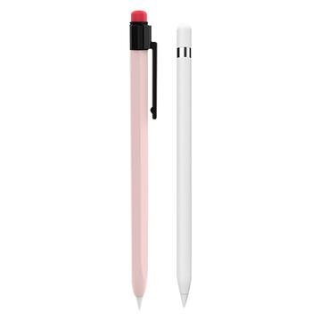 AHASTYLE PT80-1-K for Apple Pencil 2. generasjons styluspenn med silikondeksel og beskyttelseshylse mot fall rosa