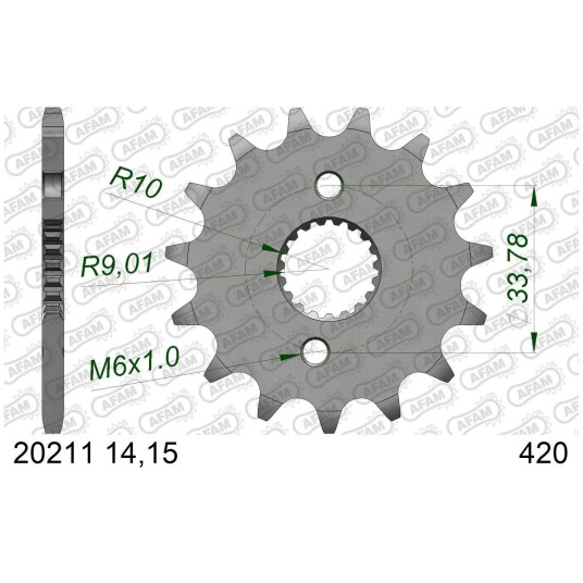 AFAM Framdrev #420 - Honda CRF 150 - 14T