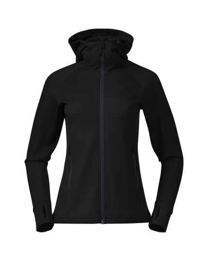 Bergans Ulstein Wool Hood Jacket W Black (Storlek M)