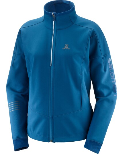 Salomon Lightning Warm Softshell Jacket W Poseidon (Storlek L)