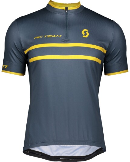 Scott RC Team 20 S/SL Shirt M Nightfall Blue/Ochre Yellow (Storlek XL)