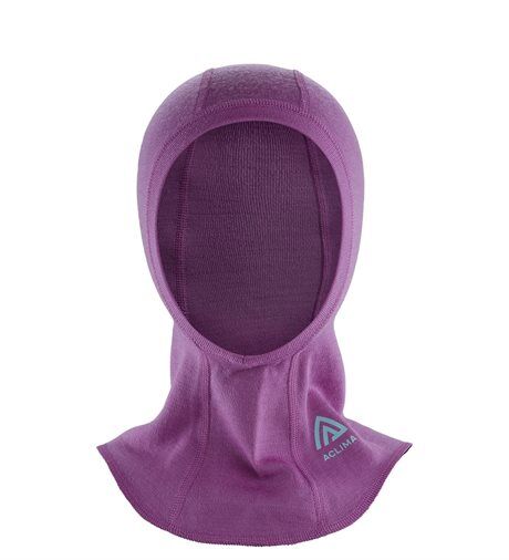 Aclima WarmWool Balaclava, Barn Sunset Purple (#7B4074) Barn S