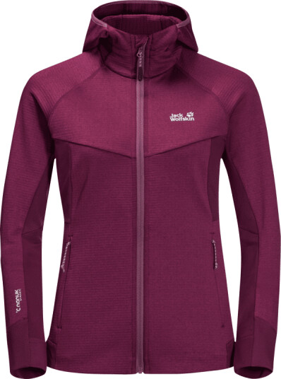 Jack Wolfskin Women's Hydro Grid Fleece Lilla XS Woman