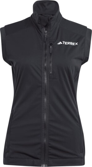 Adidas Women's Terrex Xperior Cross Country Ski Soft Shell Vest S Black