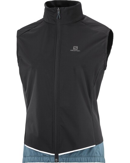 Salomon Light Shell Vest W Black/Mallard Blue (Storlek XS)