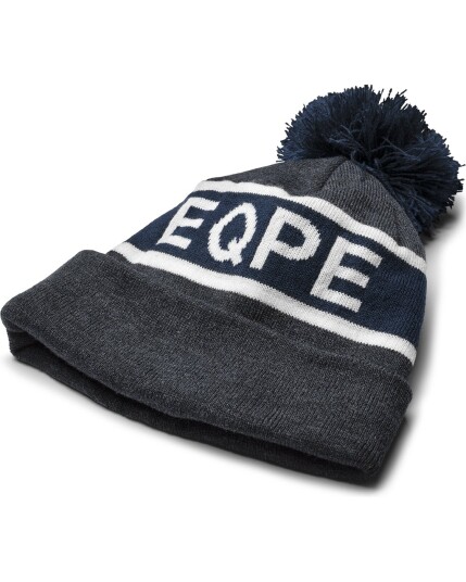 EQPE Åppås Melange Fleece Hat Navy Blazer Melange/White