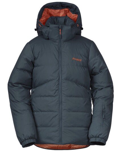 Bergans Røros Down Youth Girl Jacket Orion Blue/Fiesta (Storlek 164)