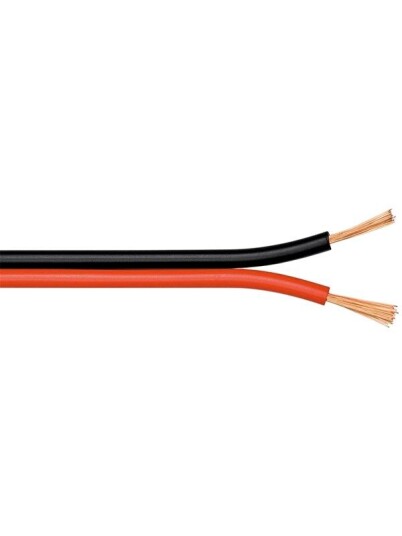 Pro Loudspeaker cable Rød/Svart CCA 100 m - 100 m Spo