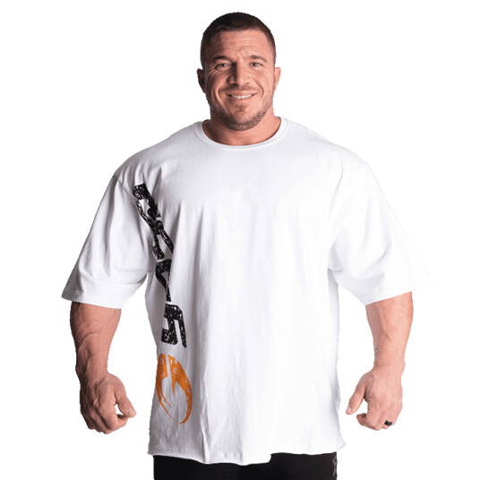 Gasp Iron Tee, White Vit Medium