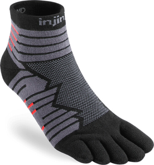 Injinji Men´s Ultra Run Mini-Crew M Onyx