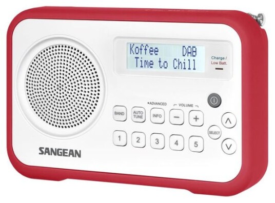 Sangean DAB Radio DPR67 Rød