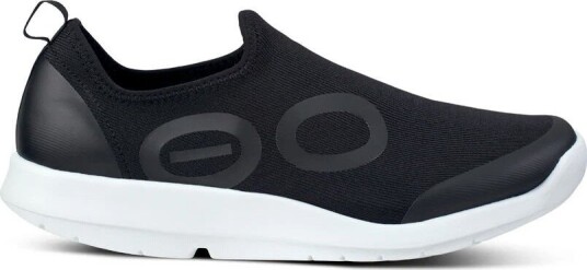 OOFOS Men's Oomg Sport Low Shoe White/Black 43