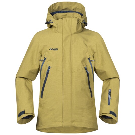 Bergans Ervik Insulated Youth Jacket Yellow/Green/Steel Blue/Dark Steel Blue (Storlek 152)