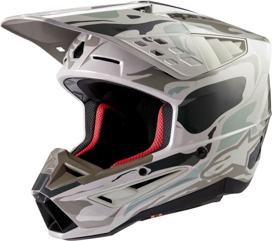 Alpinestars S-M5 Mineral 2024 Motocross Hjelm S Grå