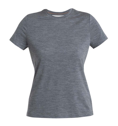 Icebreaker Women's Merino 150 Tech Lite III Short Sleeve Tee Gritstone Heather XL, Gritstone Hthr-013