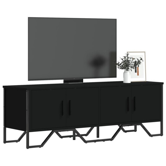  TV-benk svart 122x34x41 cm konstruert tre 848584