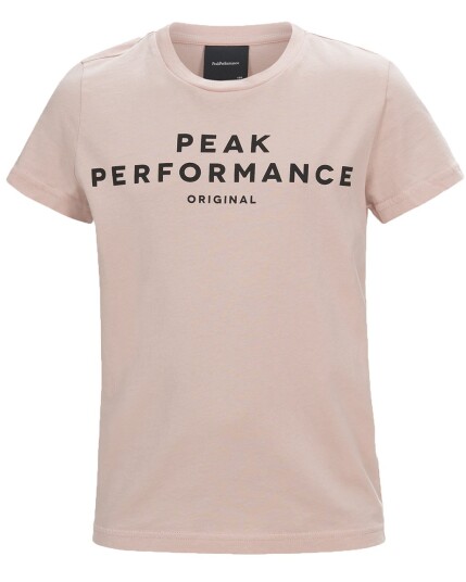 Peak Performance Logo S/S T-Shirt JR Softer Pink (Storlek 130)