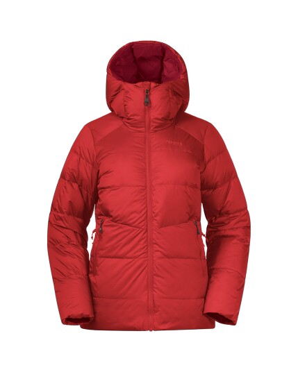 Bergans R?ros Down Jacket W rødsand/rød (Storlek XL)