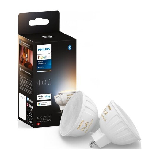 Philips Hue WA MR16 LED-lyspære 5,1 W 2-pk