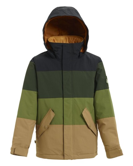 Burton Boys Symbol Jacket JR True Black/Resin/Olive Branch (Storlek XL)