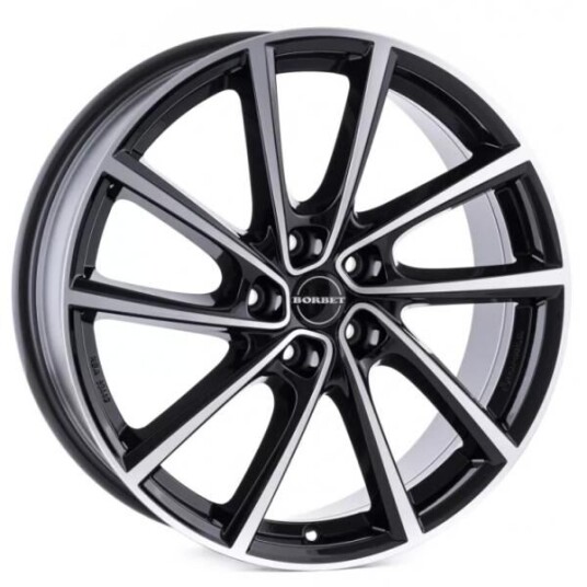 Borbet V Black Polished Glossy 7x19 5x112 ET34 B66.6