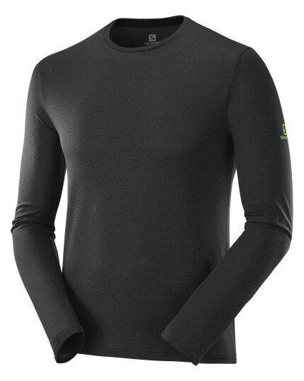 Salomon Agile L/S Tee M Nocturne/Heater (Storlek L)