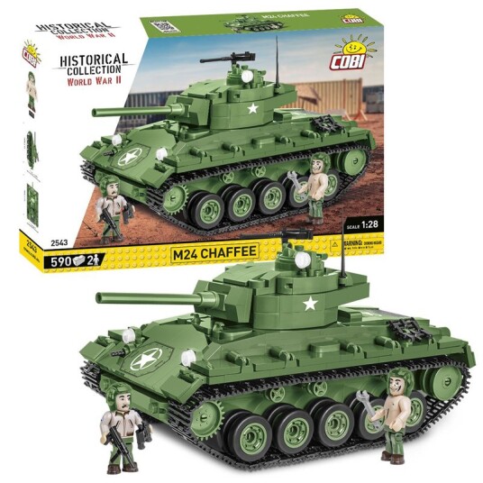 Cobi Historical Collection Byggesett 590 Deler M24 Chaffee