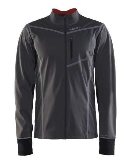 Craft Pace Jacket M Dark Grey Melange/Black (Storlek XL)