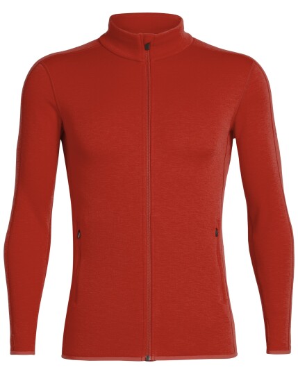 Icebreaker Elemental L/S Zip M Chili Red (Storlek S)