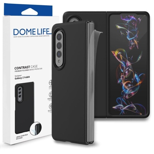 Whitestone Samsung Galaxy Z Fold4 (5g) Whitestone Contrast Bakdeksel - Svart