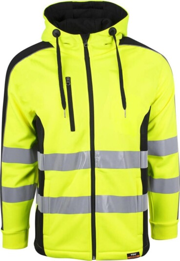 YOU Halmstad Hettejakke, Hivis kl.3 Mann, Str. L, HiVis Gul