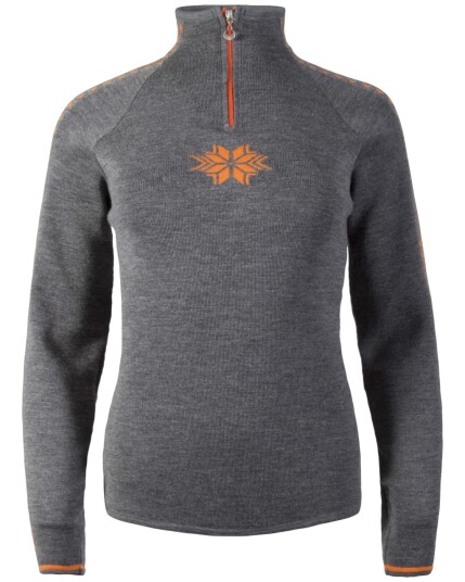 Dale Of Norway Geilo Sweater W Smoke/Orange Peel (Storlek S)