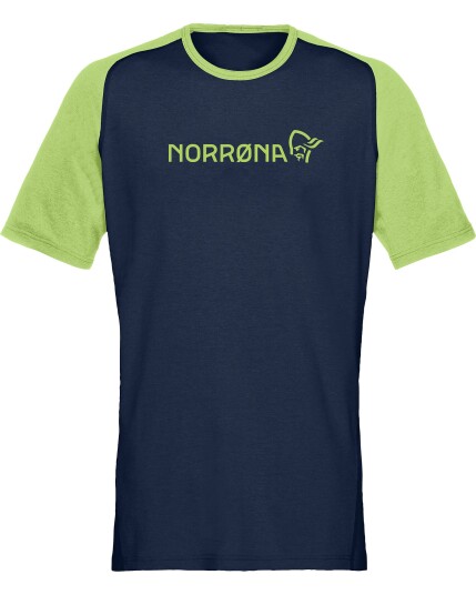 Norrøna Fjørå Equaliser Lightweight T-Shirt M Foliage/Indigo Night (Storlek XL)