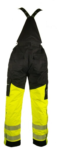 Bulldog 9118 Hi-Vis Padded Waterproof Shield Pants, Black/Yellow, 1 Piece, SBD-9118 XL