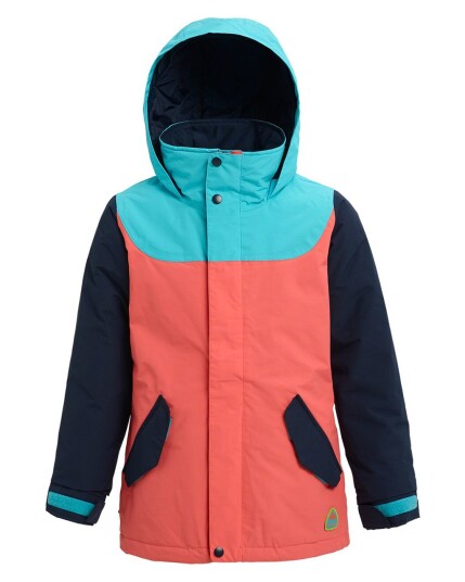 Burton Girls Elodie Jacket JR Blue Curaçao/Dress Blue/Georgia Peach (Storlek L)