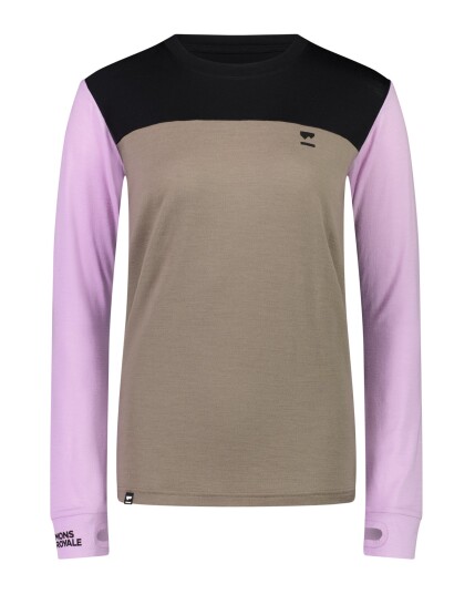 Mons Royale Yotei BF L/S W Orchid Dawn (Storlek M)