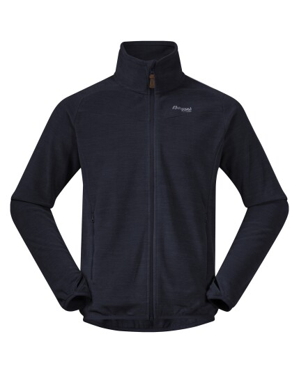 Bergans Hareid Fleece Jacket M Dark Navy Melange (Storlek M)