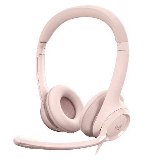 Logitech H390 USB Computer Headset - Rose