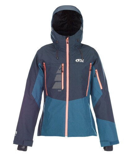 Picture Seen Jacket W B Dark Blue/Petrol Blue (Storlek M)