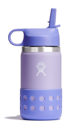 Hydro Flask 12 Oz Kids Wide Mouth Straw Lid And Boot Wisteria 0,35l OneSize