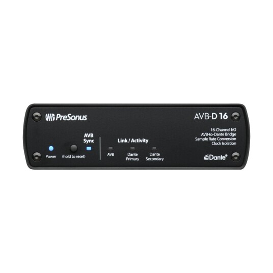 Presonus Avb-D16 Network Switch And Bridge, Black