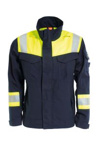 Tranemo 603081 Flammehemmende jakke, gul/marine, 1 stk. 3XL