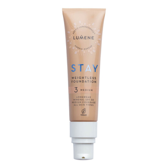 Lumene Stay Weightless Foundation SPF 30 3 Medium