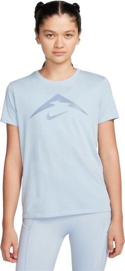 Nike Dri-FIT Trail T-Shirt Dame Light Armory Blue S