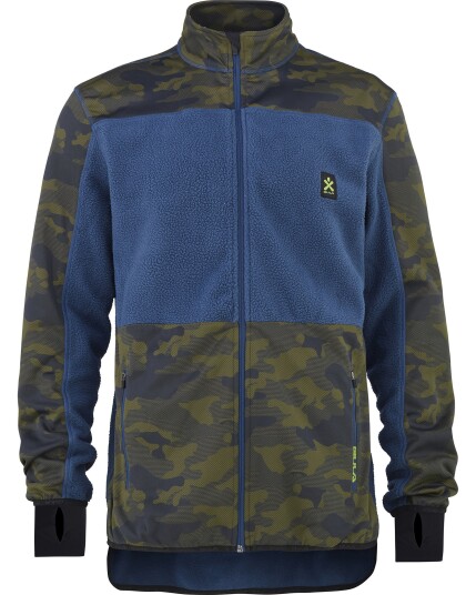 Bula Camo Fleece Jacket M Blue (Storlek L)