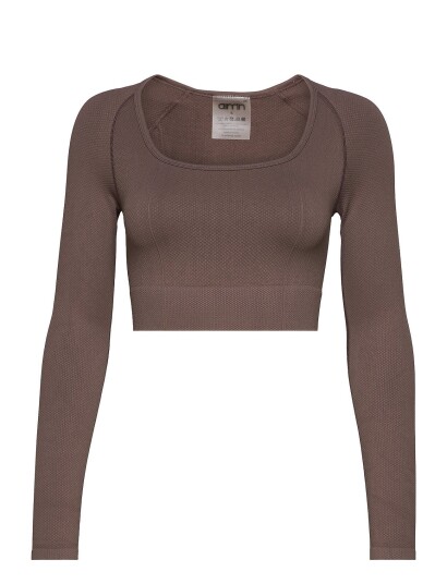 AIM'N Luxe Seamless Crop Long Sleeve Brown AIM'N MACCHIATO L,XL