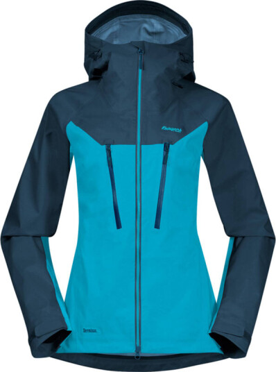 Bergans Women's Cecilie 3L Jacket XS, Clear Ice Blue/Deep Sea Blue